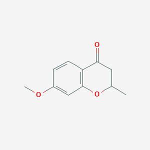 molecular formula C11H12O3 B3051453 7-Methoxy-2-methyl-2,3-dihydro-4H-chromen-4-one CAS No. 3380-61-8