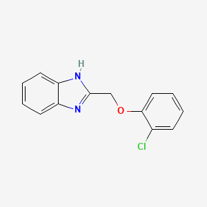 molecular formula C14H11ClN2O B3051456 2-(2-chlorophenoxymethyl)-1H-1,3-benzodiazole CAS No. 3384-30-3