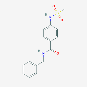 molecular formula C15H16N2O3S B305146 N-benzyl-4-(methanesulfonamido)benzamide 