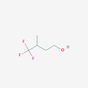 molecular formula C5H9F3O B3051466 4,4,4-Trifluoro-3-methylbutan-1-ol CAS No. 339-62-8