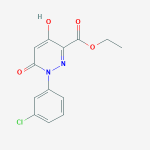 Ethyl 1-(3-chlorophenyl)-4-hydroxy-6-oxo-1,6-dihydro-3-pyridazinecarboxylate