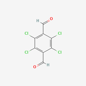 molecular formula C8H2Cl4O2 B3051506 2,3,5,6-tetrachloroterephthalaldehyde CAS No. 3421-67-8