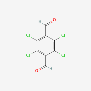 molecular formula C8H2Cl4O2 B3051506 2,3,5,6-Tetrachlorobenzene-1,4-dicarbaldehyde CAS No. 3421-67-8