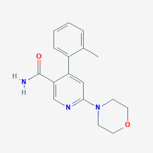 6-Morpholin-4-yl-4-o-tolyl-nicotinamide