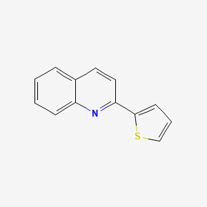 molecular formula C13H9NS B3051512 2-(2-Thienyl)quinoline CAS No. 34243-33-9