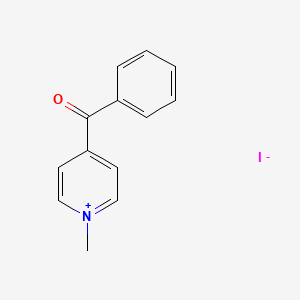 molecular formula C13H12INO B3051518 4-Benzoyl-1-methylpyridin-1-ium iodide CAS No. 34285-40-0