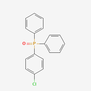 molecular formula C18H14ClOP B3051521 Phosphine oxide, (4-chlorophenyl)diphenyl- CAS No. 34303-18-9
