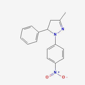 3-methyl-1-(4-nitrophenyl)-5-phenyl-4,5-dihydro-1H-pyrazole