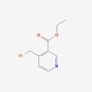 molecular formula C9H10BrNO2 B3051535 Ethyl 4-(bromomethyl)nicotinate CAS No. 344408-87-3