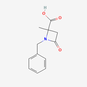 molecular formula C12H13NO3 B3051541 1-Benzyl-2-methyl-4-oxoazetidine-2-carboxylic acid CAS No. 344765-41-9