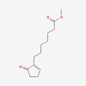 molecular formula C13H20O3 B3051547 Methyl 5-oxocyclopent-1-ene-1-heptanoate CAS No. 34546-57-1