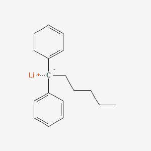 molecular formula C18H21Li B3051562 Lithium, (1,1-diphenylhexyl)- CAS No. 3462-81-5