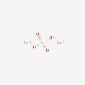 molecular formula Cs2TeO4<br>Cs2O4Te B3051575 Cesium tellurate CAS No. 34729-54-9