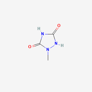 molecular formula C3H5N3O2 B3051581 1-Methyl-1,2,4-triazolidine-3,5-dione CAS No. 34771-28-3