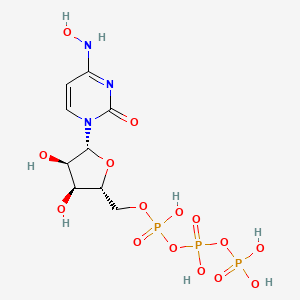 molecular formula C9H16N3O15P3 B3051599 NHC-triphosphate CAS No. 34973-27-8