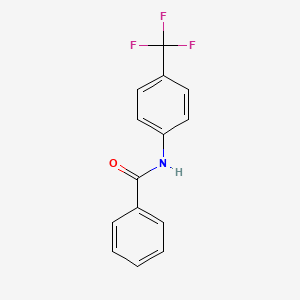 molecular formula C14H10F3NO B3051604 N-[4-(trifluoromethyl)phenyl]benzamide CAS No. 350-98-1