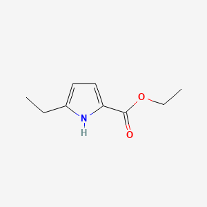 molecular formula C9H13NO2 B3051606 Ethyl 5-ethyl-1H-pyrrole-2-carboxylate CAS No. 35011-31-5