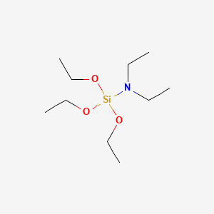 molecular formula C10H25NO3Si B3051619 Silanamine, 1,1,1-triethoxy-N,N-diethyl- CAS No. 35077-00-0