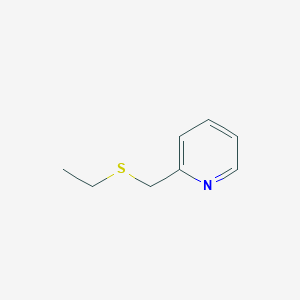 molecular formula C8H11NS B3051646 Pyridine, 2-[(ethylthio)methyl]- CAS No. 35250-74-9