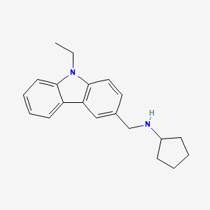 N-[(9-ethyl-9H-carbazol-3-yl)methyl]cyclopentanamine