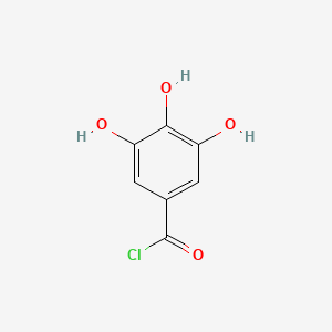 molecular formula C7H5ClO4 B3051680 3,4,5-Trihydroxybenzoyl chloride CAS No. 35388-10-4