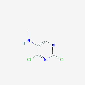 molecular formula C5H5Cl2N3 B3051692 2,4-dichloro-N-methylpyrimidin-5-amine CAS No. 3546-51-8