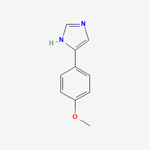 molecular formula C10H10N2O B3051702 4-(4-methoxyphenyl)-1H-imidazole CAS No. 35512-31-3