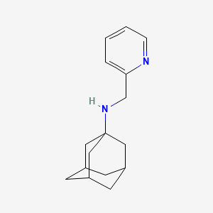 molecular formula C16H22N2 B3051710 N-(pyridin-2-ylmethyl)adamantan-1-amine CAS No. 355382-19-3