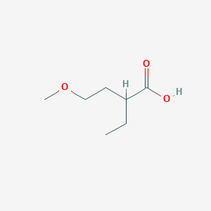 molecular formula C7H14O3 B3051757 2-Ethyl-4-methoxybutanoic acid CAS No. 35841-42-0