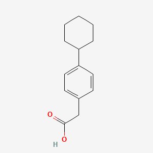 molecular formula C14H18O2 B3051762 4-Cyclohexylphenylacetic acid CAS No. 35889-00-0
