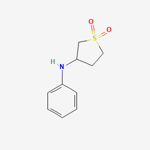 molecular formula C10H13NO2S B3051763 N-(1,1-dioxidotetrahydrothien-3-yl)-N-phenylamine CAS No. 35889-69-1