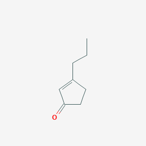molecular formula C8H12O B3051774 3-Propylcyclopent-2-en-1-one CAS No. 35953-18-5