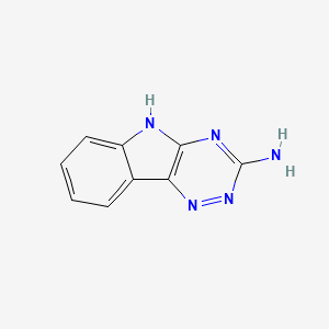 molecular formula C9H7N5 B3051790 5H-[1,2,4]Triazino[5,6-b]indol-3-amine CAS No. 36047-75-3