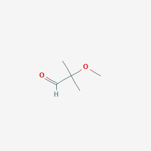 molecular formula C5H10O2 B3051803 2-Methoxy-2-methylpropanal CAS No. 36133-35-4
