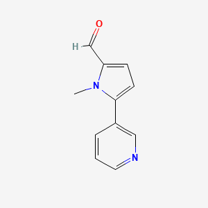 molecular formula C11H10N2O B3051807 1-Methyl-5-(pyridin-3-yl)-1H-pyrrole-2-carbaldehyde CAS No. 3614-77-5