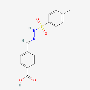 4-[[(4-Methylphenyl)sulfonylhydrazinylidene]methyl]benzoic acid
