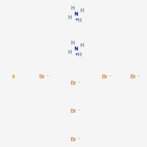 molecular formula Br6H8IrN2-4 B3051855 Iridate(2-), hexabromo-, diammonium, (OC-6-11)- CAS No. 36530-24-2