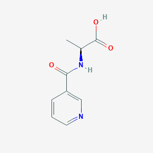 molecular formula C9H10N2O3 B3051872 N-(pyridin-3-ylcarbonyl)-L-alanine CAS No. 36724-75-1