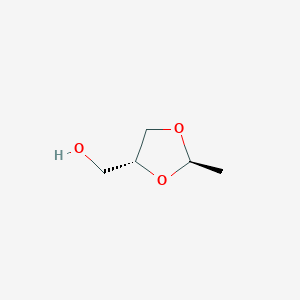 molecular formula C5H10O3 B3051876 [(2R,4R)-2-Methyl-1,3-dioxolan-4-yl]methanol CAS No. 3674-22-4
