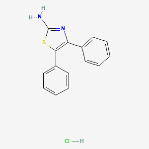 molecular formula C15H13ClN2S B3051880 Diphenyl-1,3-thiazol-2-amine hydrochloride CAS No. 36761-88-3