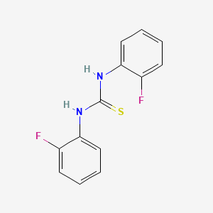 molecular formula C13H10F2N2S B3051888 1,3-Bis(2-fluorophenyl)thiourea CAS No. 368-05-8
