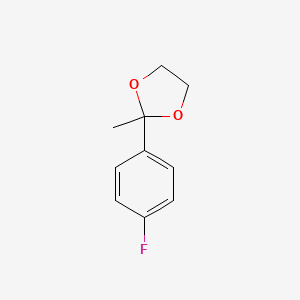 molecular formula C10H11FO2 B3051902 2-(4-Fluorophenyl)-2-methyl-1,3-dioxolane CAS No. 36881-03-5