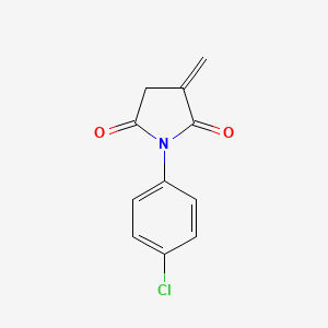 2,5-Pyrrolidinedione, 1-(4-chlorophenyl)-3-methylene-
