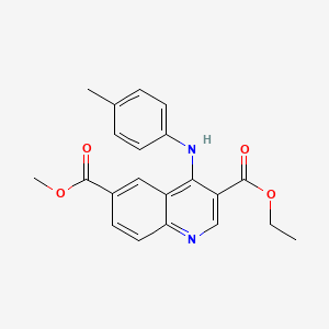 3-Ethyl 6-methyl 4-(p-tolylamino)quinoline-3,6-dicarboxylate