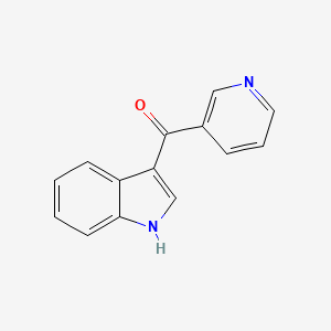 molecular formula C14H10N2O B3051932 3-(pyridine-3-carbonyl)-1H-indole CAS No. 37128-48-6