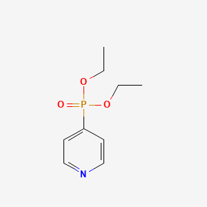 molecular formula C9H14NO3P B3051936 Phosphonic acid, 4-pyridinyl-, diethyl ester CAS No. 37175-34-1