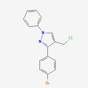 3-(4-bromophenyl)-4-(chloromethyl)-1-phenyl-1H-pyrazole