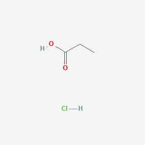 molecular formula C3H7ClO2 B3051949 Hydrochloric AC./prop. AC. 1 CAS No. 37262-38-7