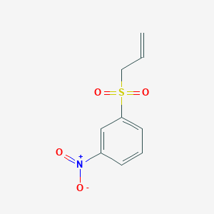 molecular formula C9H9NO4S B3051952 1-NITRO-3-(PROP-2-ENE-1-SULFONYL)BENZENE CAS No. 3729-41-7