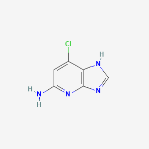 molecular formula C6H5ClN4 B3051963 7-chloro-1H-imidazo[4,5-b]pyridin-5-amine CAS No. 37436-96-7